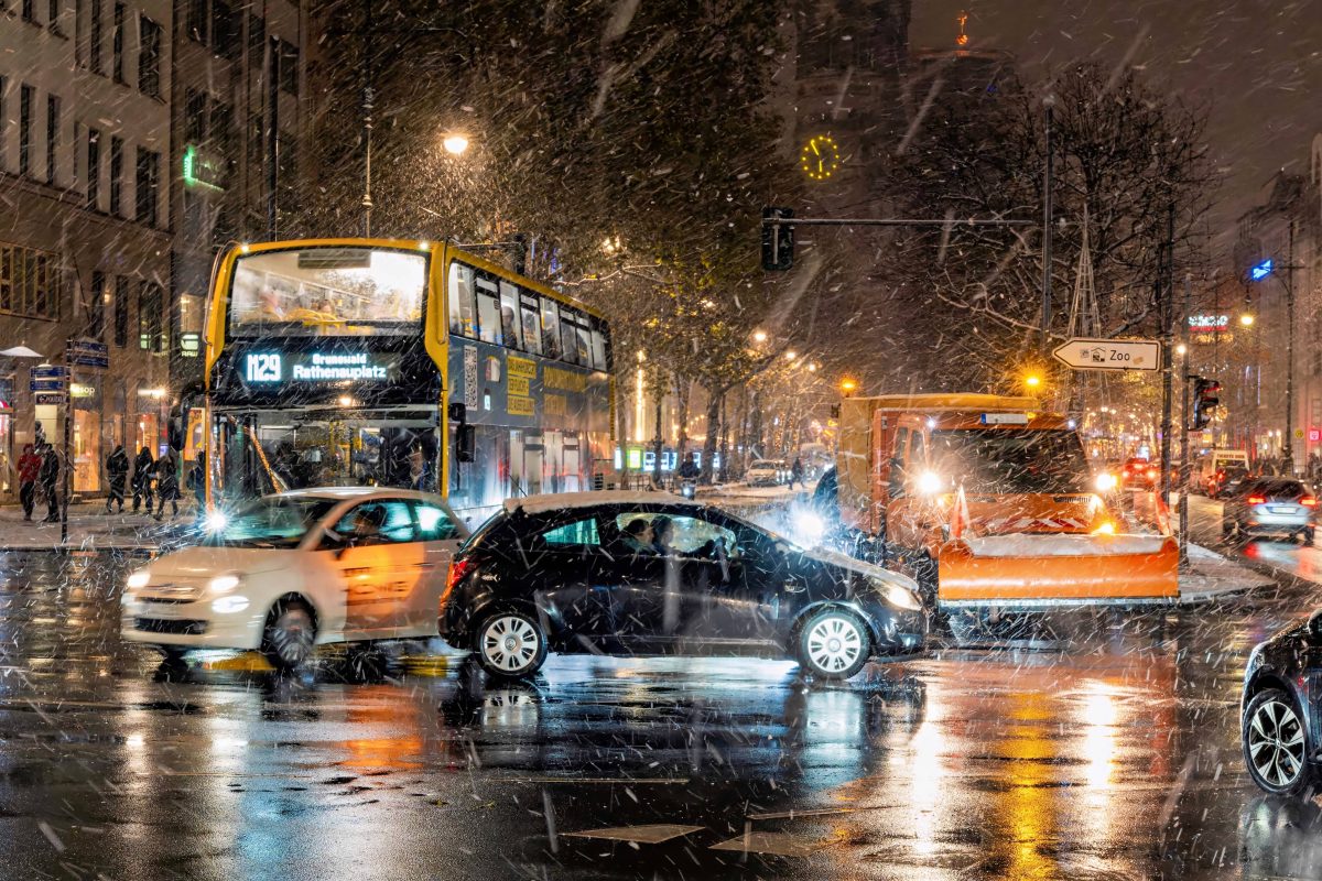 Schnee in Berlin.