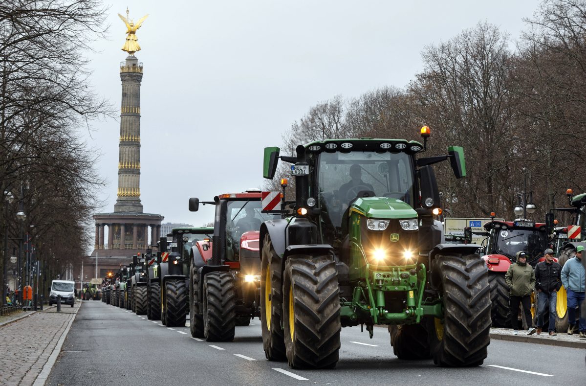 Bauern Demo in Berlin