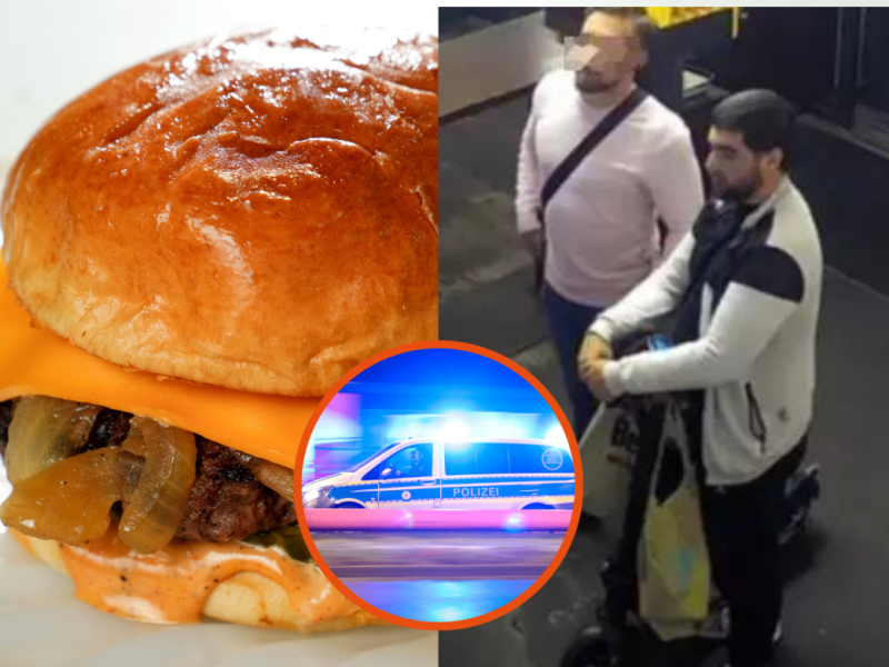Wegen eines Burger-Diebstahls fahndete die Berliner Polizei nach zwei Männern (Symbolbild).