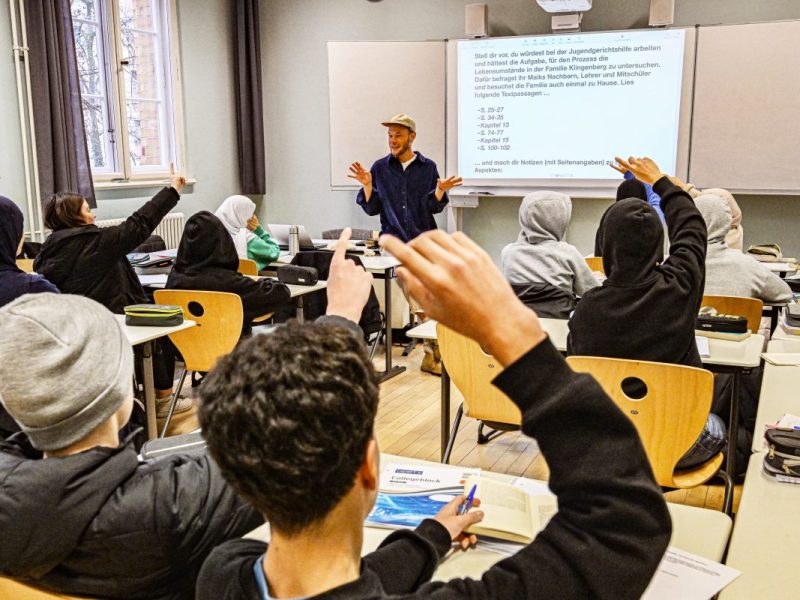 In Berlin hat am Montag wieder die Schule begonnen.