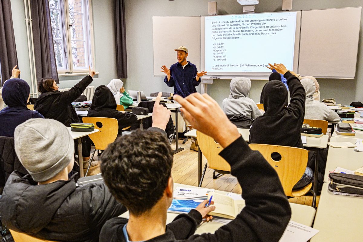 In Berlin hat am Montag wieder die Schule begonnen.