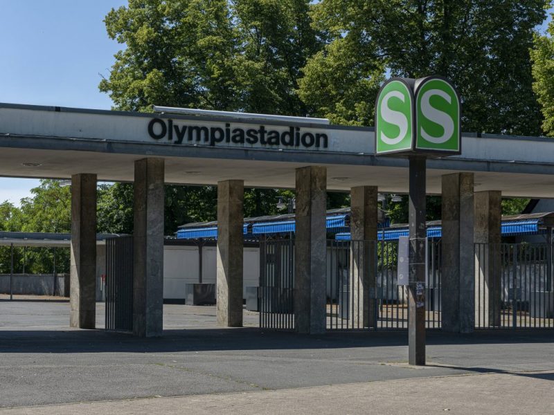Der Bahnhof Olympiastadion der S-Bahn Berlin.