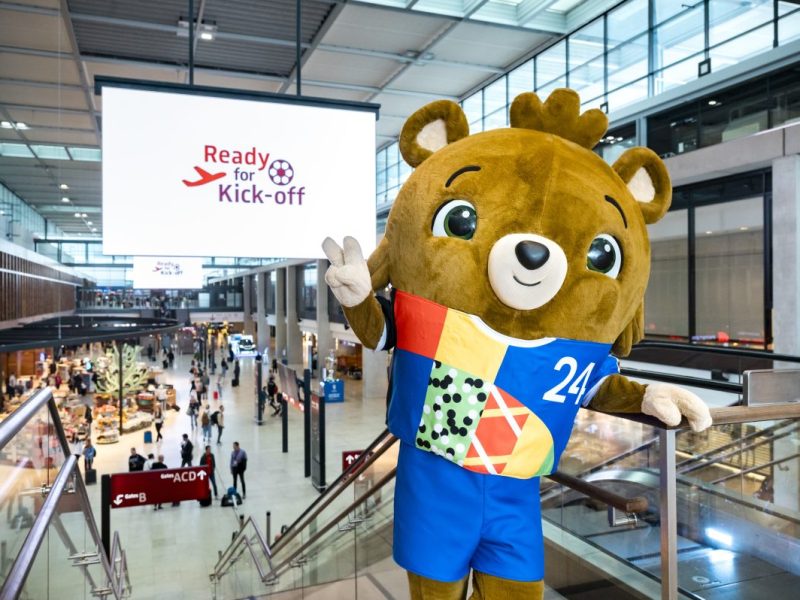 Die EM in Berlin wird auch am Flughafen BER gefeiert
