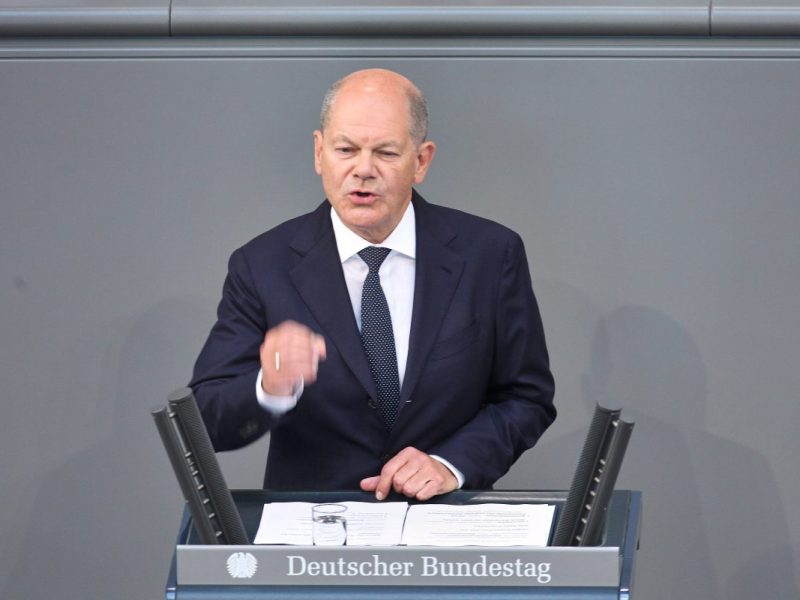 Kanzler Scholz im Bundestag