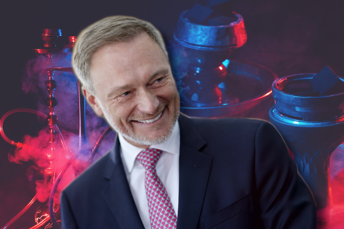 Christian Lindner kippt das Verpackungsverbot und greift den Shisha-Liebhabern unter die Arme.