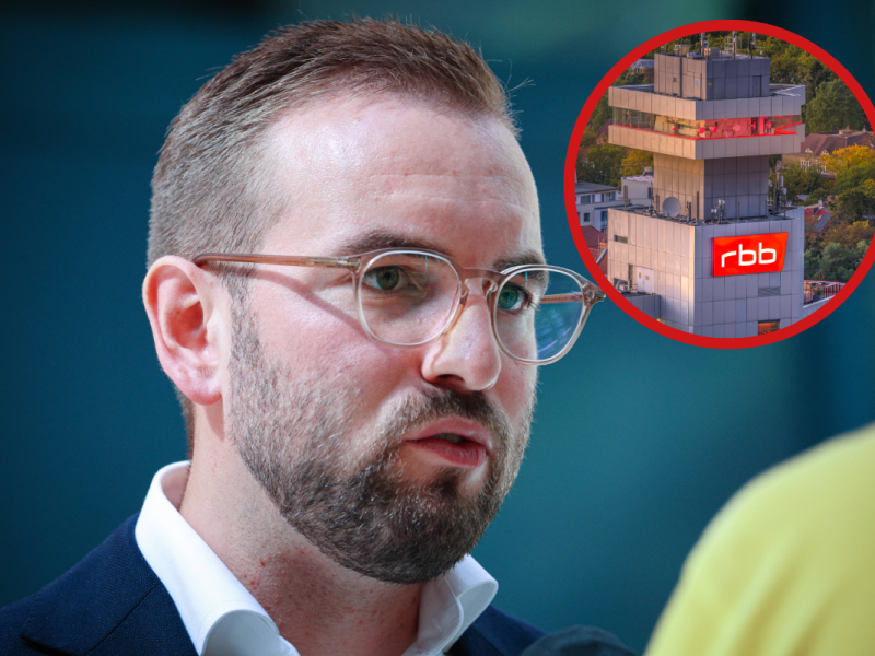 Zur Brandenburg-Wahl hat die FDP Stress mit dem RBB.
