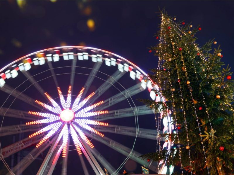 Der Weihnachtsmarkt in Berlin-Lichtenberg.