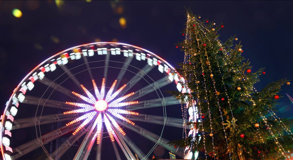 Der Weihnachtsmarkt in Berlin-Lichtenberg.