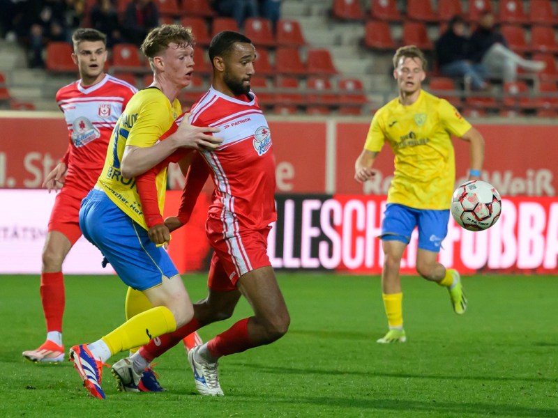 Mathis Bruns, hier im Trikot von Luckenwalde, wechselt zu Hertha BSC.