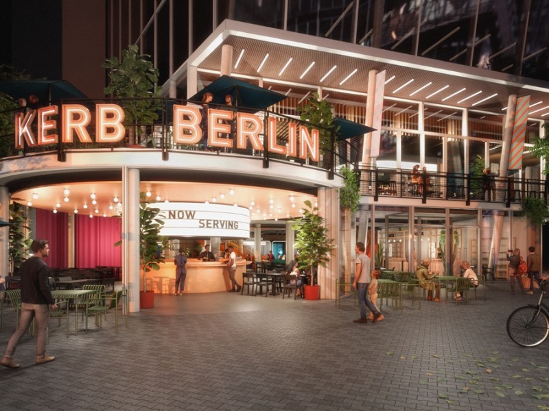 Der Eingang des Kerb in Berlin.
