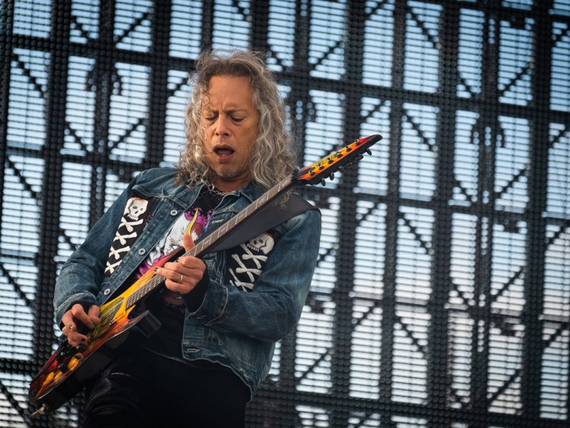 Kirk Hammett auf der Bühne. Bald wird Metallica auch in Berlin auftreten.