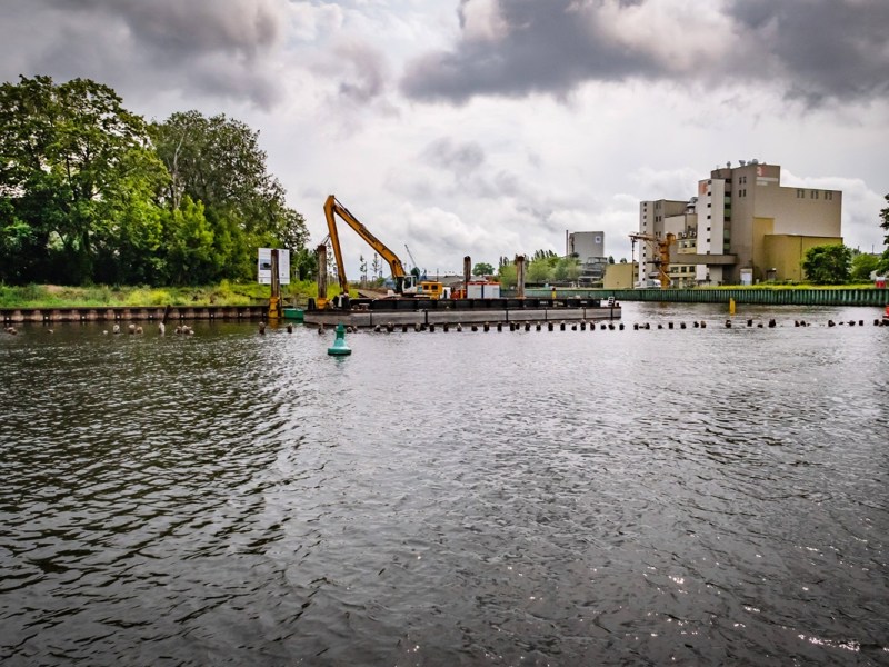 Die Spree in Charlottenburg. Das Wetter in Berlin und Brandenburg macht auch dem Fluss zu schaffen.